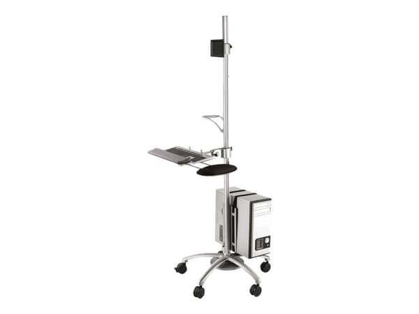 Neomounts FPMA-MOBILE1800 - Vogn - for LCD-skjerm / PC-utstyr - sølv - skjermstørrelse: 10