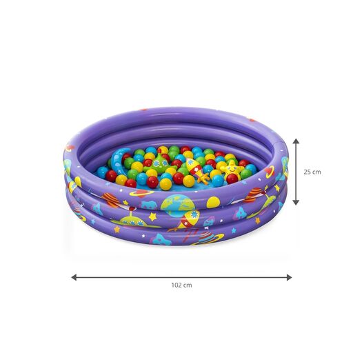 Piscina de bolinhas inflável Bestway para crianças, 102 x 102 x 25 cm