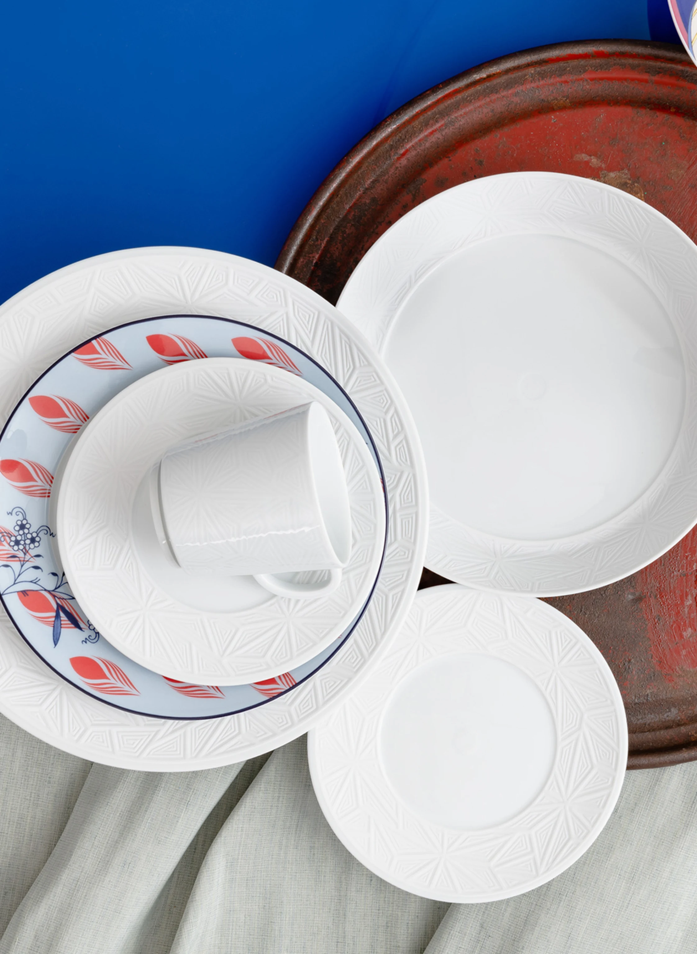 MEISSEN PORZELLAN-MANUFAKTUR Speiseteller VITRUV GRAPHIC