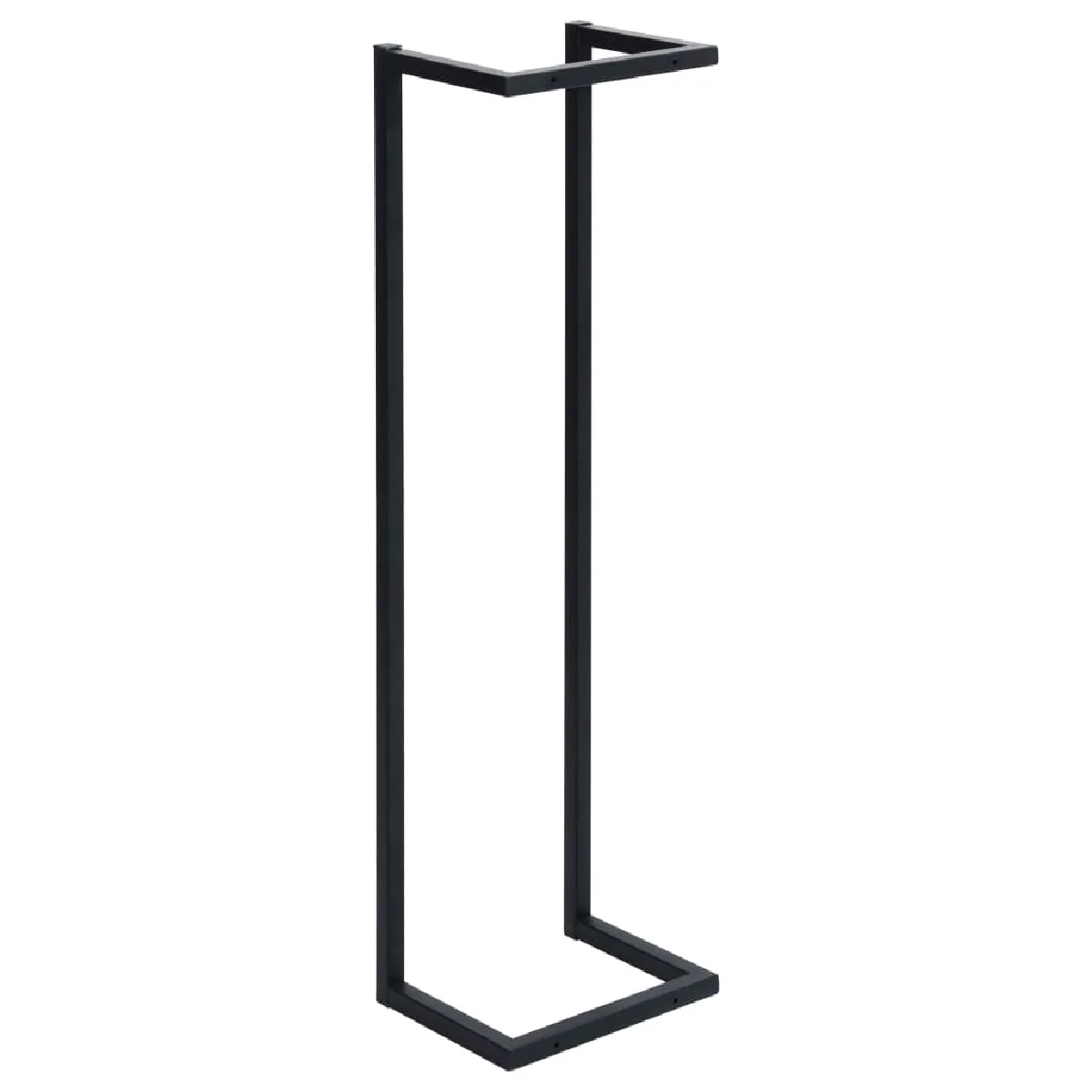 Helloshop26 Porte-serviette mural fer noir 95 cm
