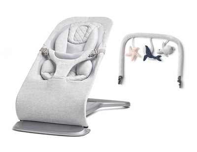 Ergobaby Evolve 3-in-1 Vippestol inkl. Lekebøyle, Light Grey