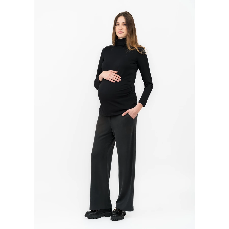 Cool Mama Umstands-Rollkragenpullover Basic SCHWARZ