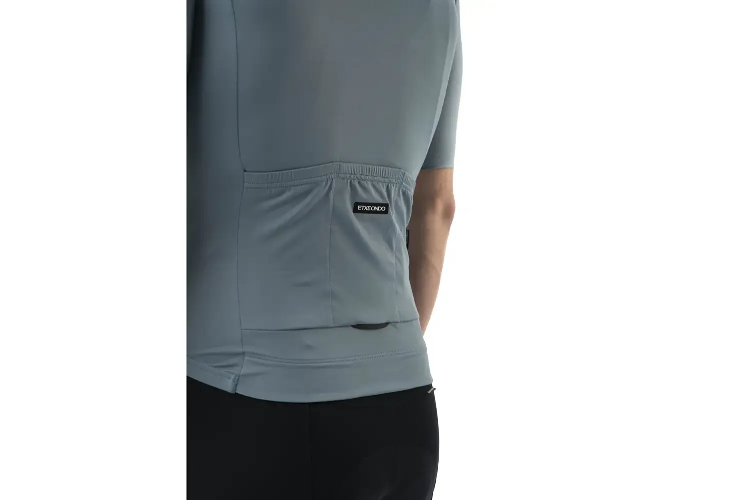 Etxeondo Gara Fietsshirt Korte Mouwen Grijs/Blauw Heren