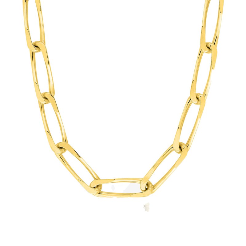 Bracelet Mixte 18 cm - Cheval - Or 18 Carats - Largeur 5 mm