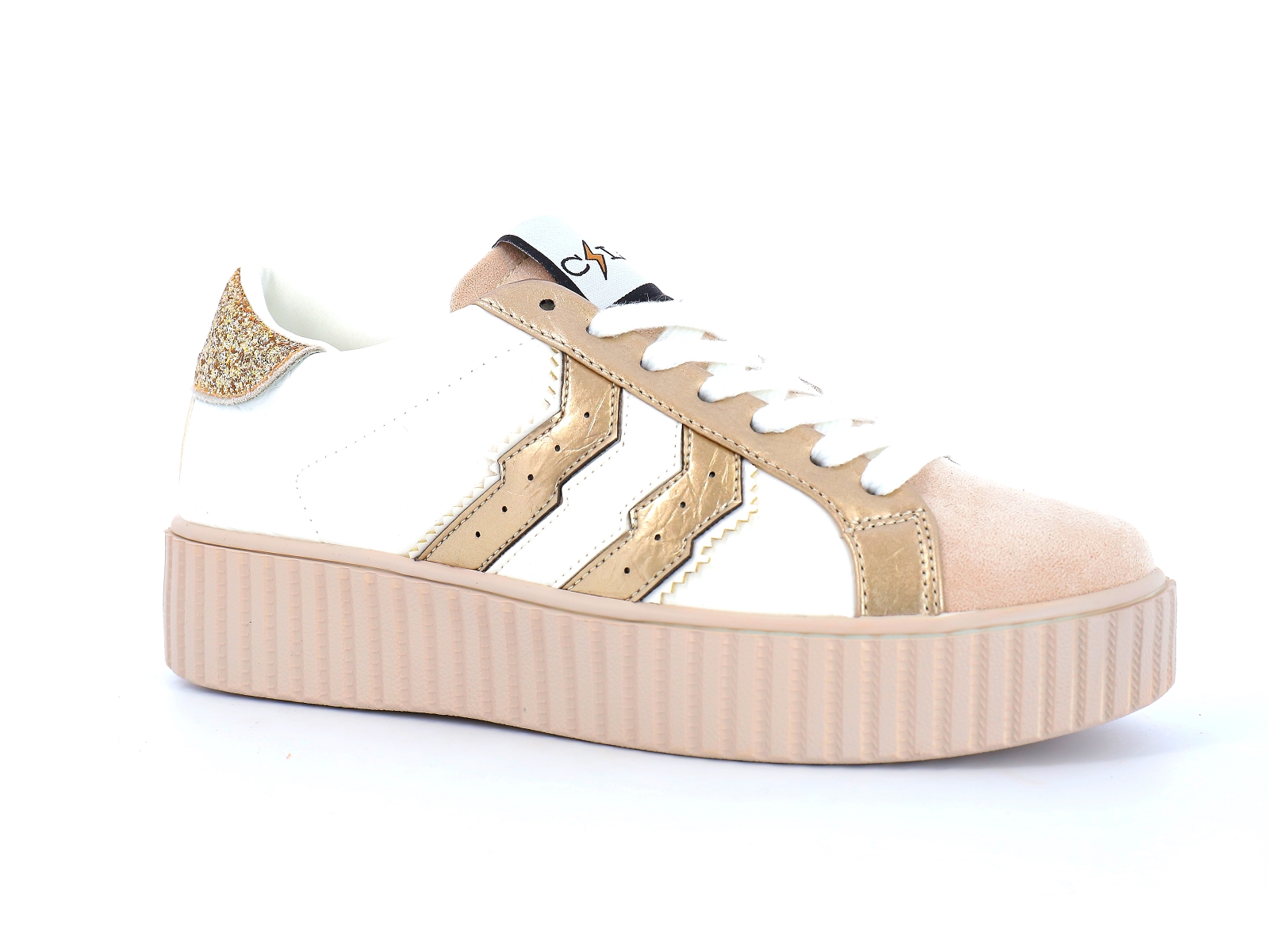 Cl11-CL51 Matières combinées Blanc Beige