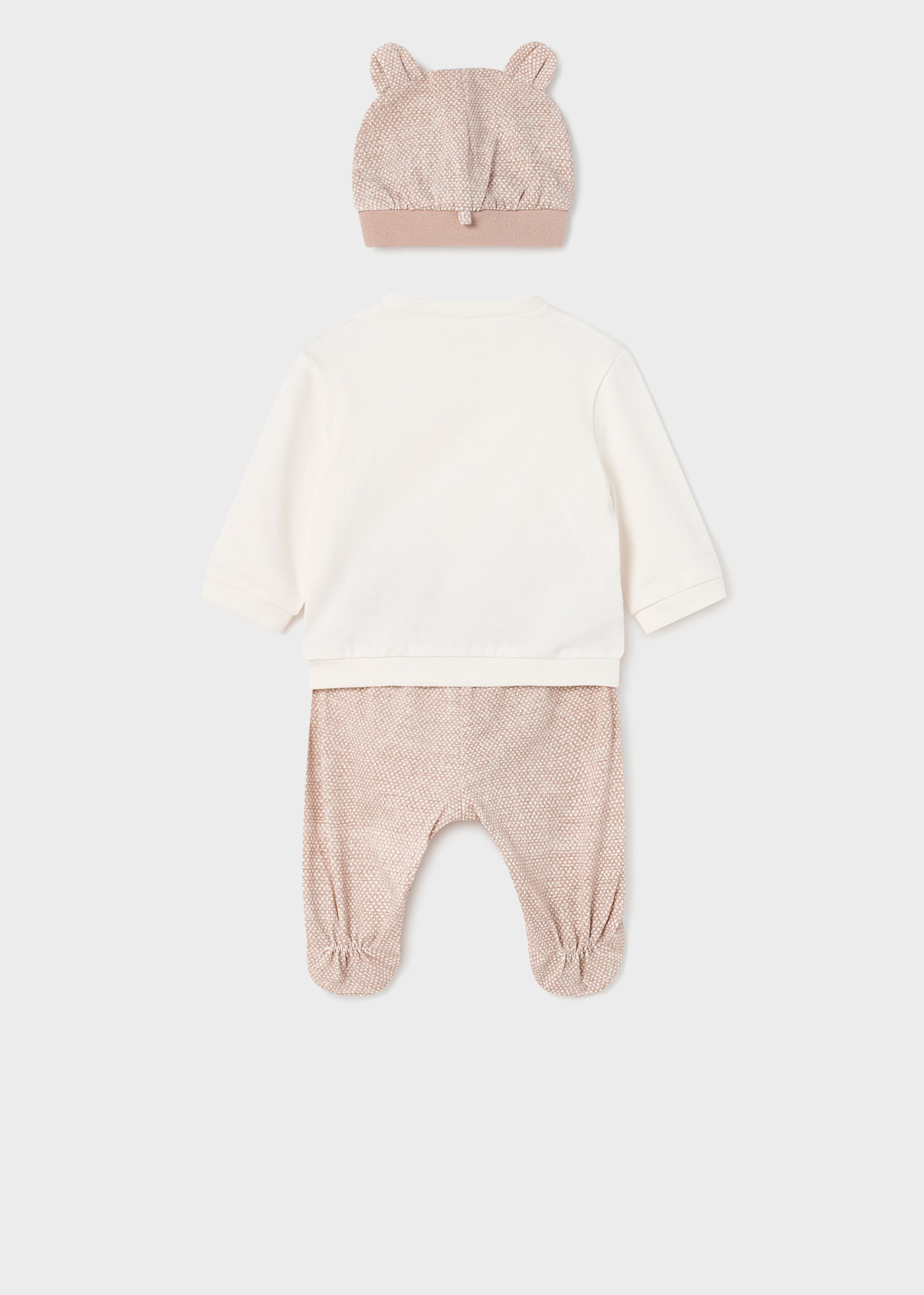 Conjunto de algodão de 3 peças para recém-nascido