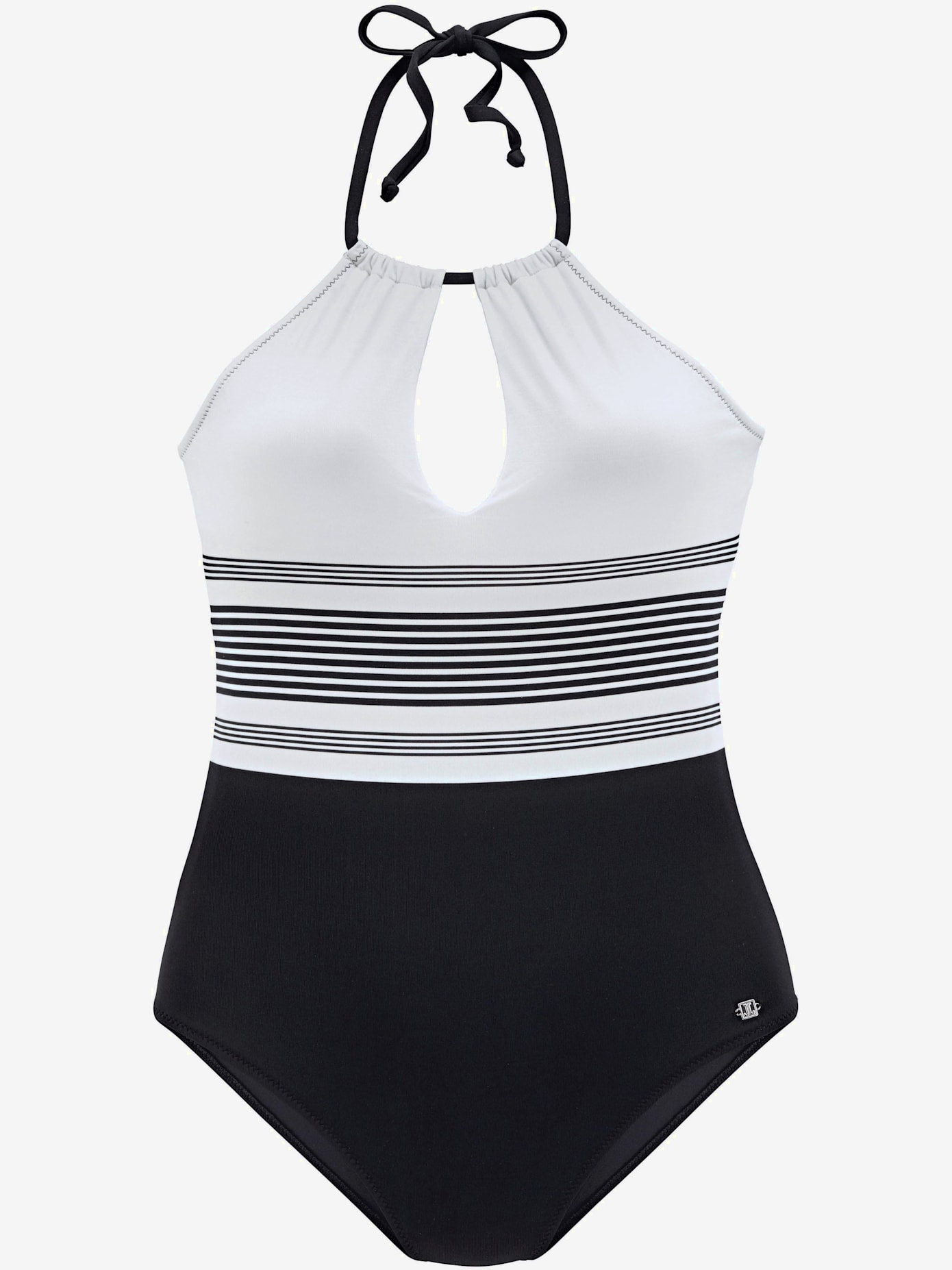 Maillot de bain élégant motif rayé