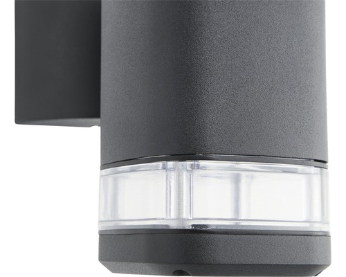 Buitenwandlamp, 1-lichts, zwart