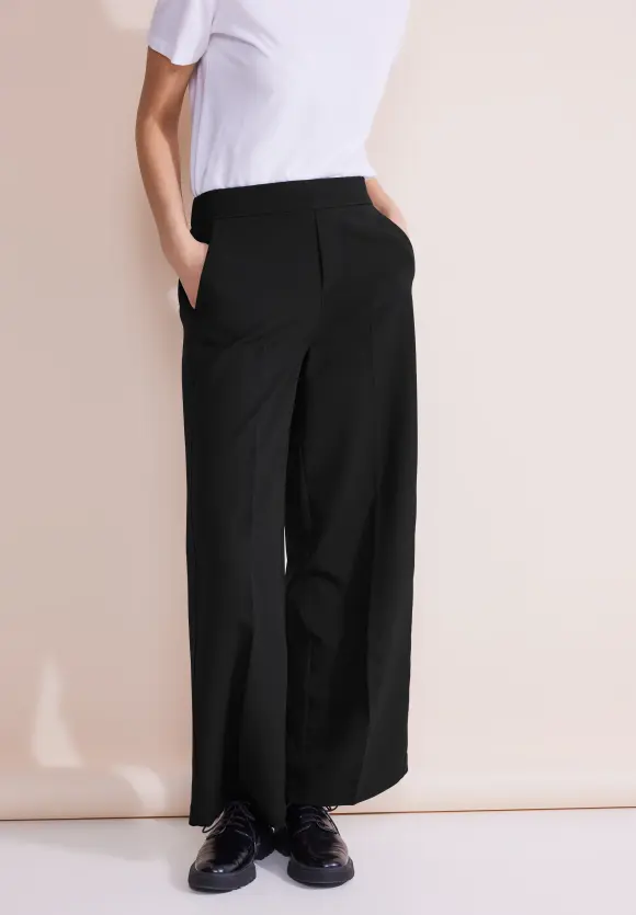 Loose Fit Twill Hose - Black