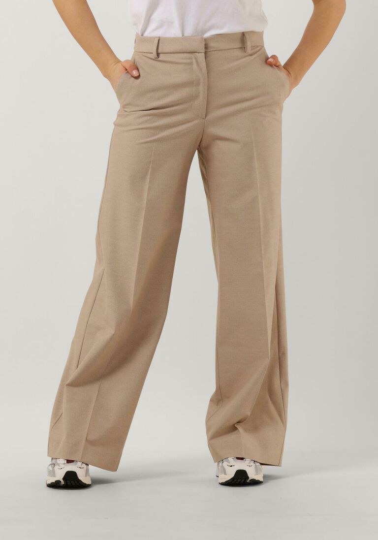 SELECTED FEMME beige selected femme pantalon slfeliana hw wide pant n