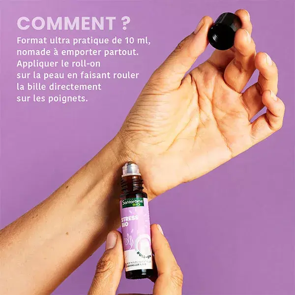 Santarome Bio Roll on Stress Bio Huiles essentielles 10 ML