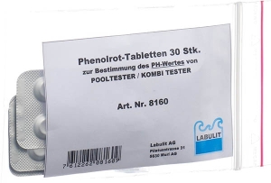 LABULIT Pooltester Ersatztablette Phenolrot, 30 Stück