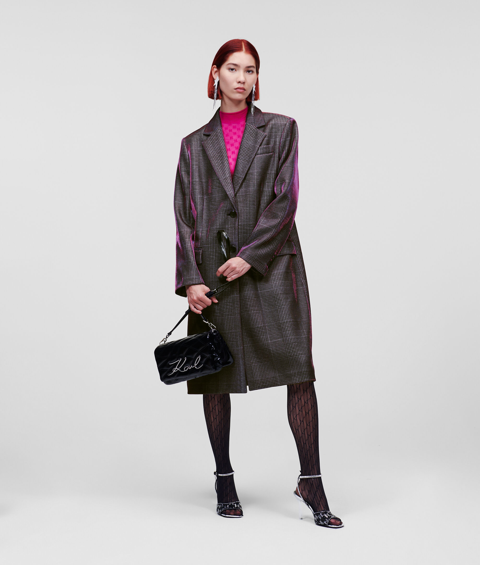 MANTEAU STYLÉ AUX REFLETS IRISÉS