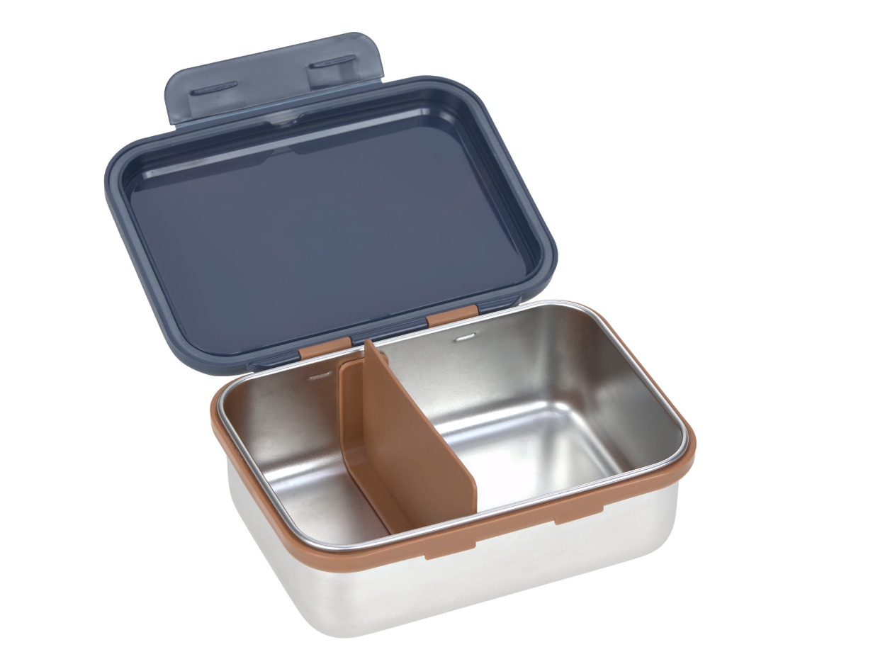 Lassig Lassig Lunchbox stainless steel Little gang Smile Navy
