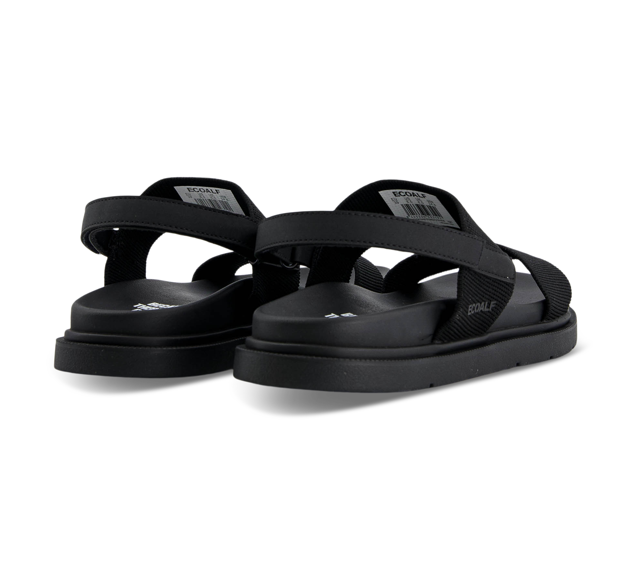 Ecoalf Riemchensandalen schwarz