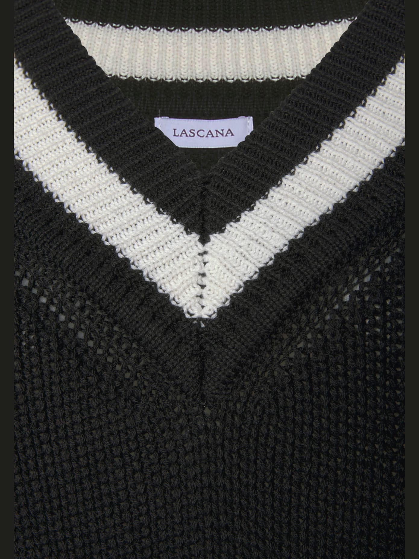 Pull à encolure en v encolure en v avec large bordure