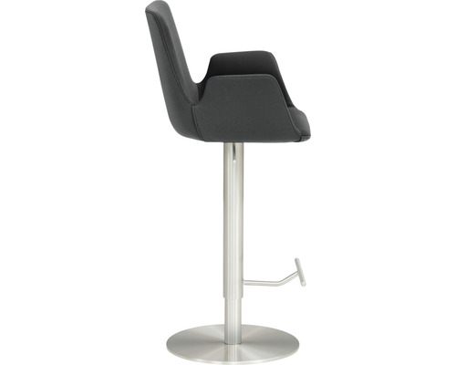Barkruk Mayer zitmeubel 1220 52 x 47 x 88 cm staal chroom mat/graohiet