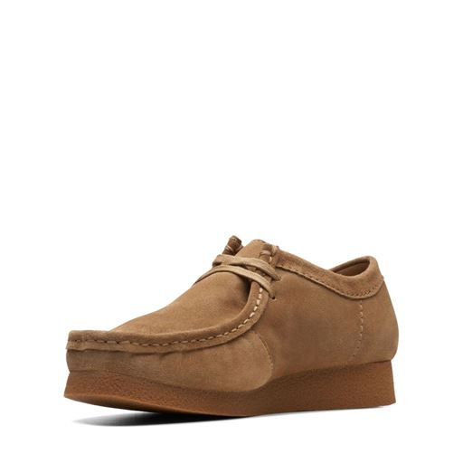 Clarks WallabeeEVO Sko, Dark Sand Suede, 44