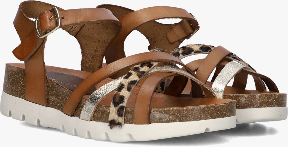 bruine stefano lauran sandalen combi bio sandaal