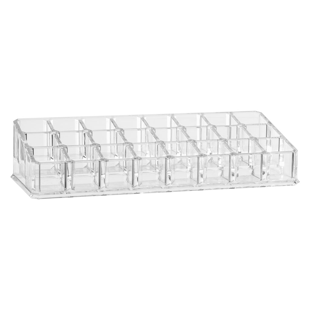 Organiseur à maquillage 24 compartiments 22.5x9.5x5cm