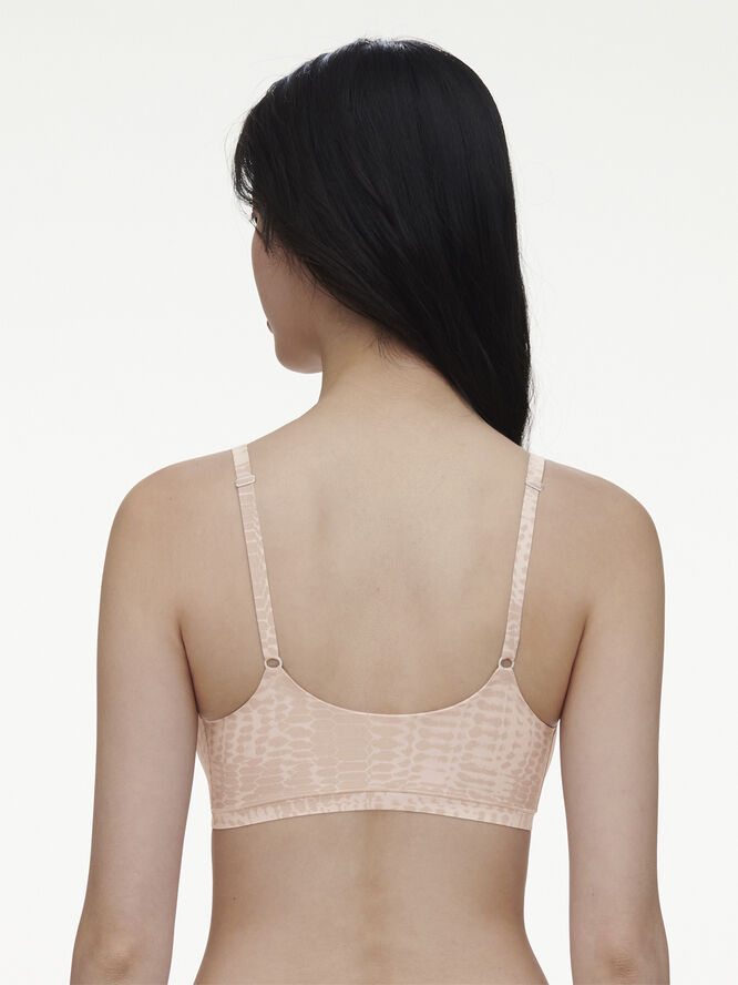 Chantelle Softstretch Padded Bralette Sand & dyreprint