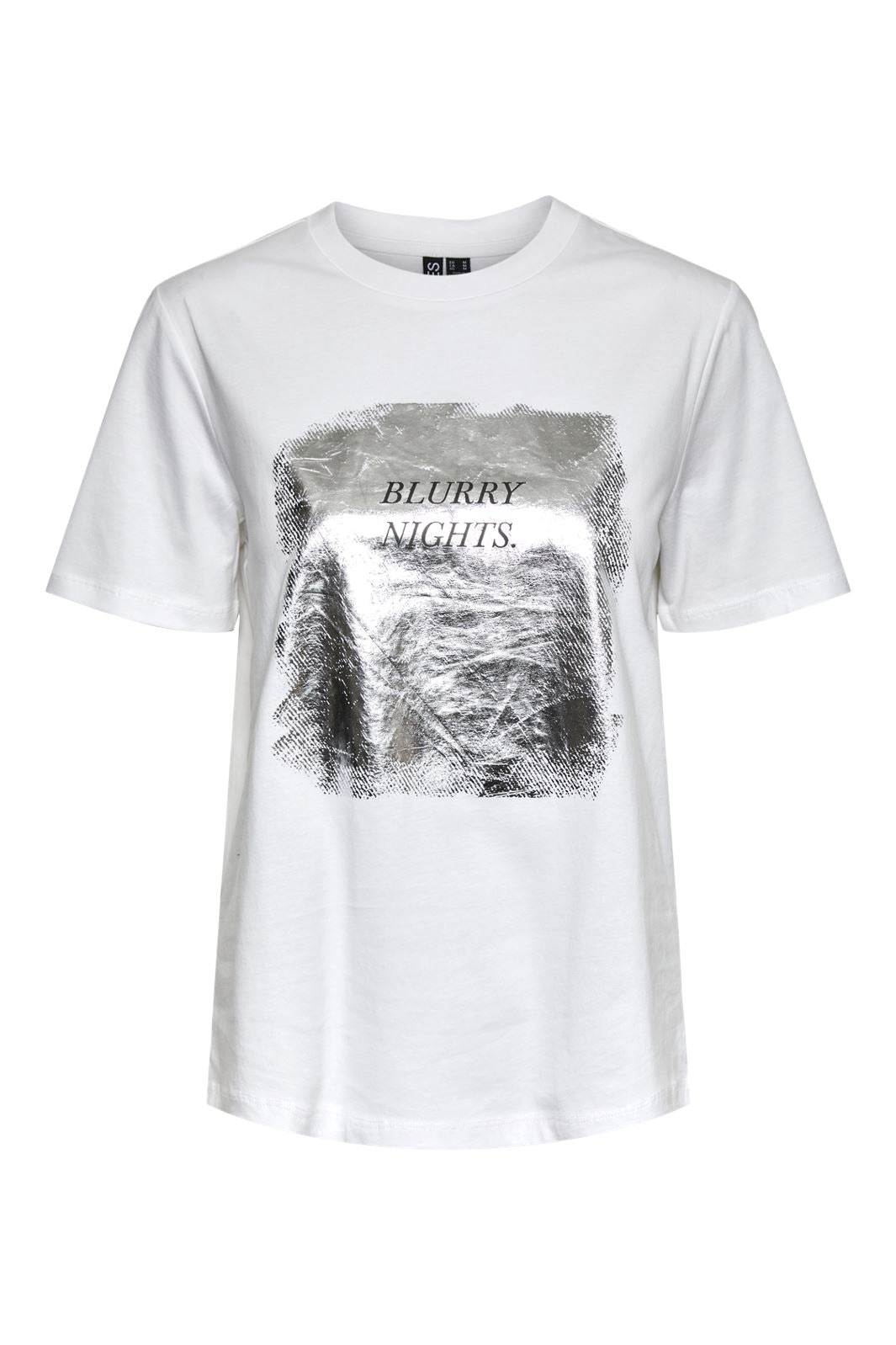 Pieces Pcreese Ss Printed T-Shirt 4617588 bright white blurry nights