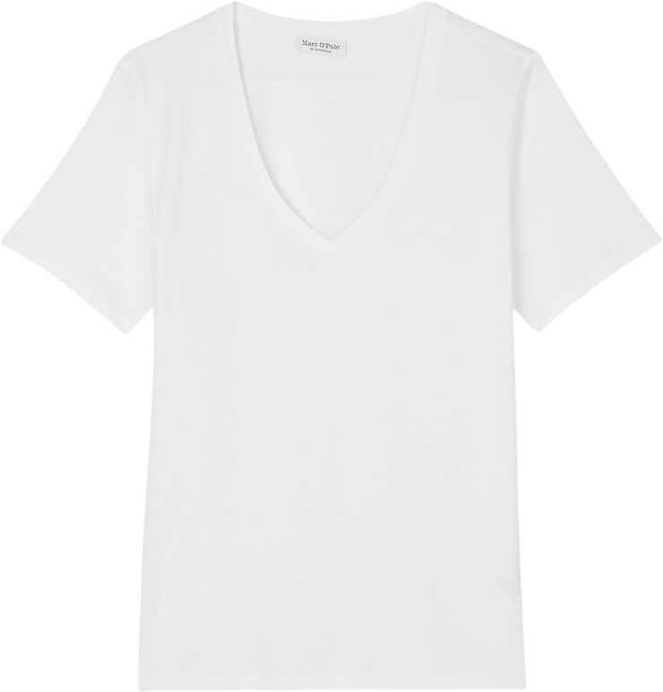 Marc O’Polo T-shirt, short sleeve, v-neck White
