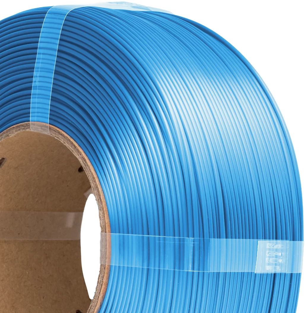 AzureFilm  PLA Silk Refill Sky Blue, 1,75 mm / 1000 g    Hochwertiges Filament mit Silk-Effekt in Sky Blue, ohne Spule
