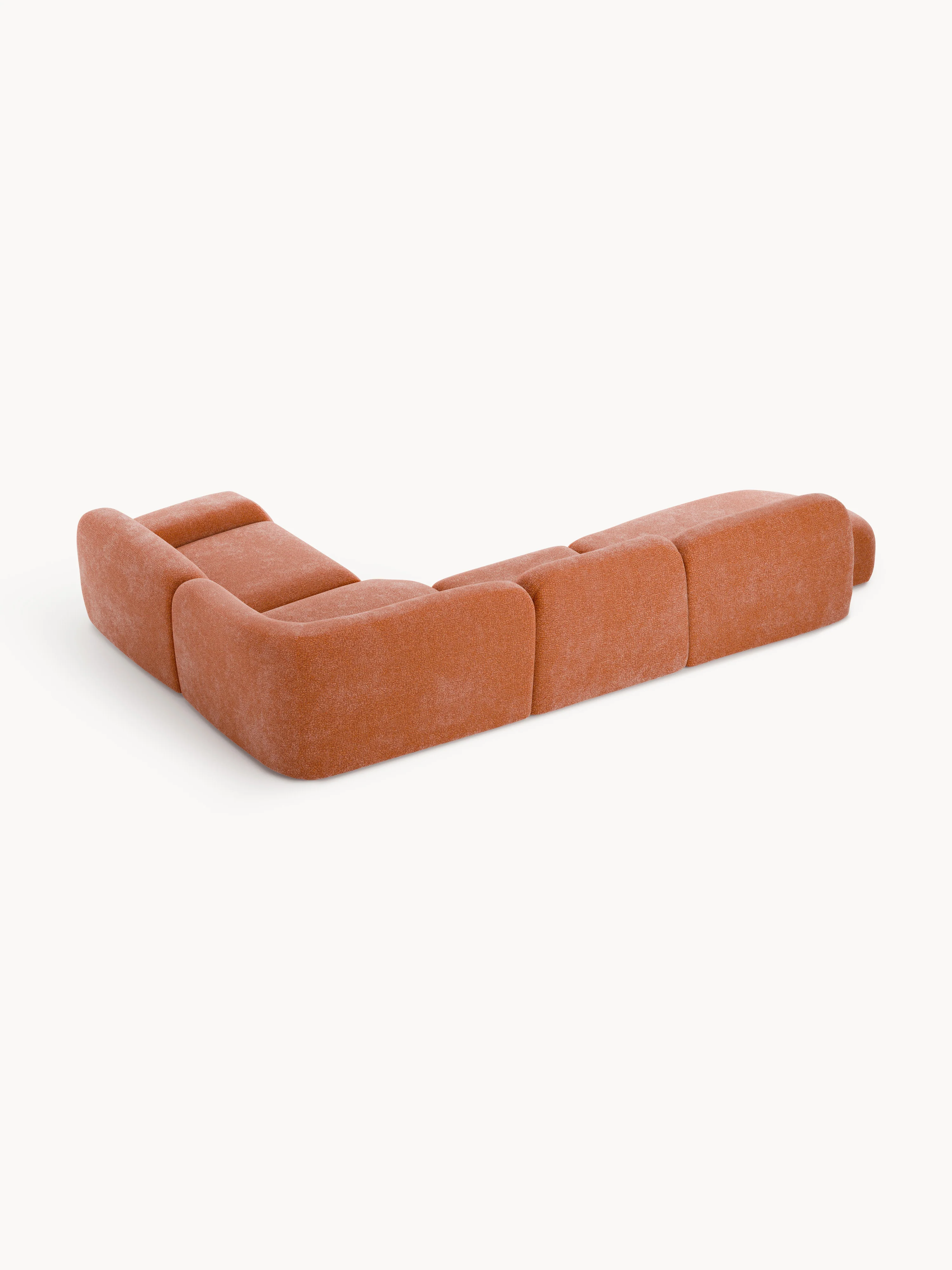 XL modulaire hoekbank Wolke met chaise longue