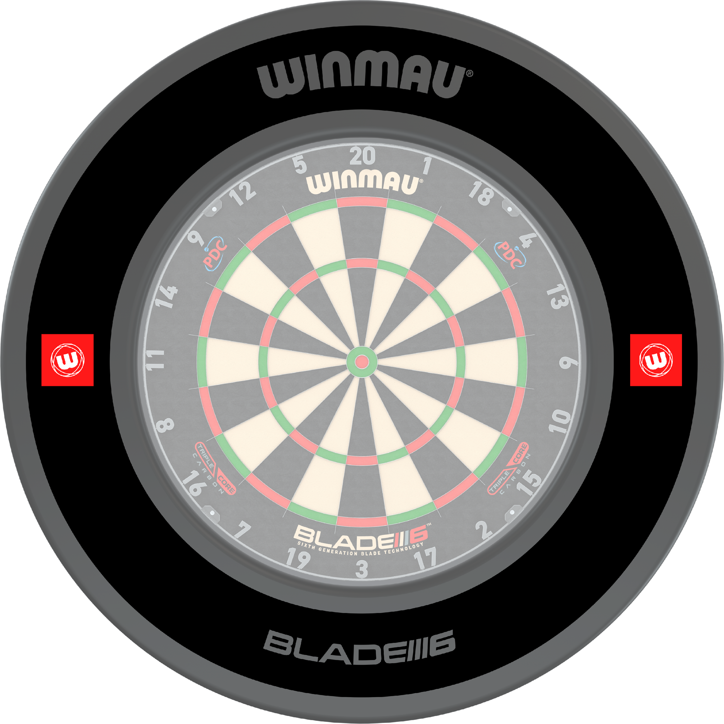 Winmau - Pro-Line Schwarz 1.0 - Surround