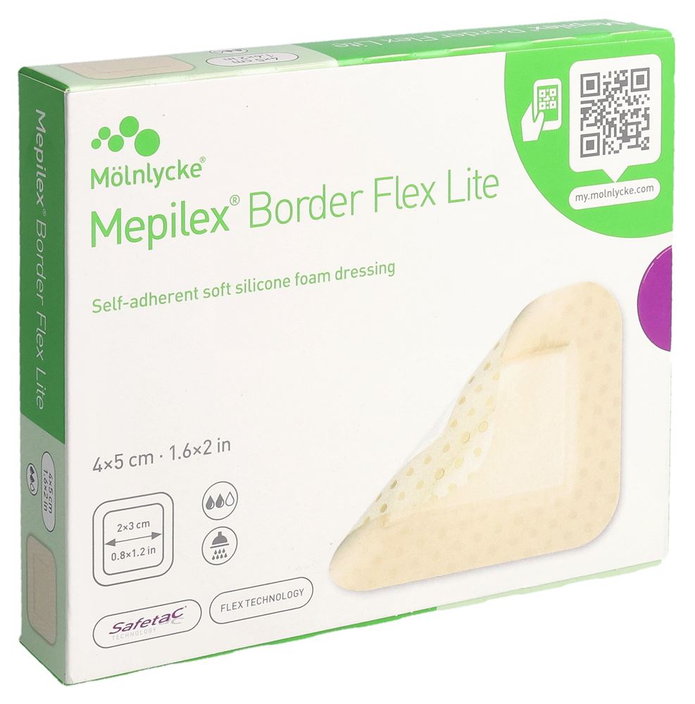 MEPILEX Border Flex Lite 4x5cm 10 Stk