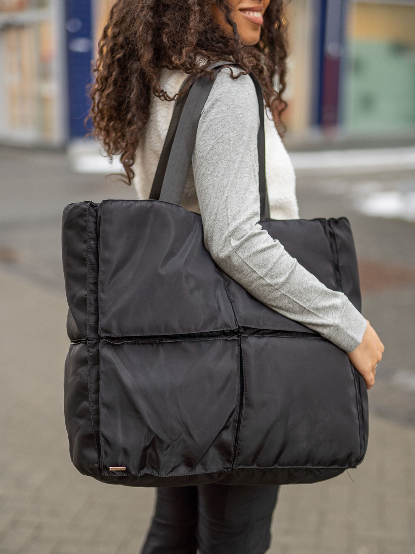 Square Puffy Tote