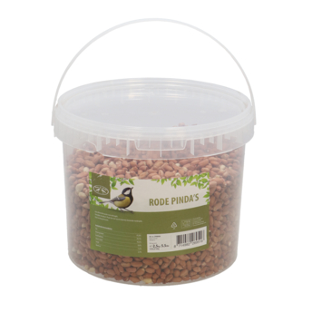 Rode pinda's in emmer 2,5 kg