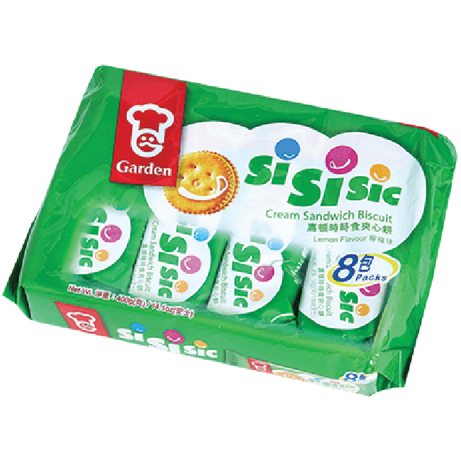 Garden Si Si Sic Sandwich Koekjes (Citroen smaak) 8 stuks 400g
