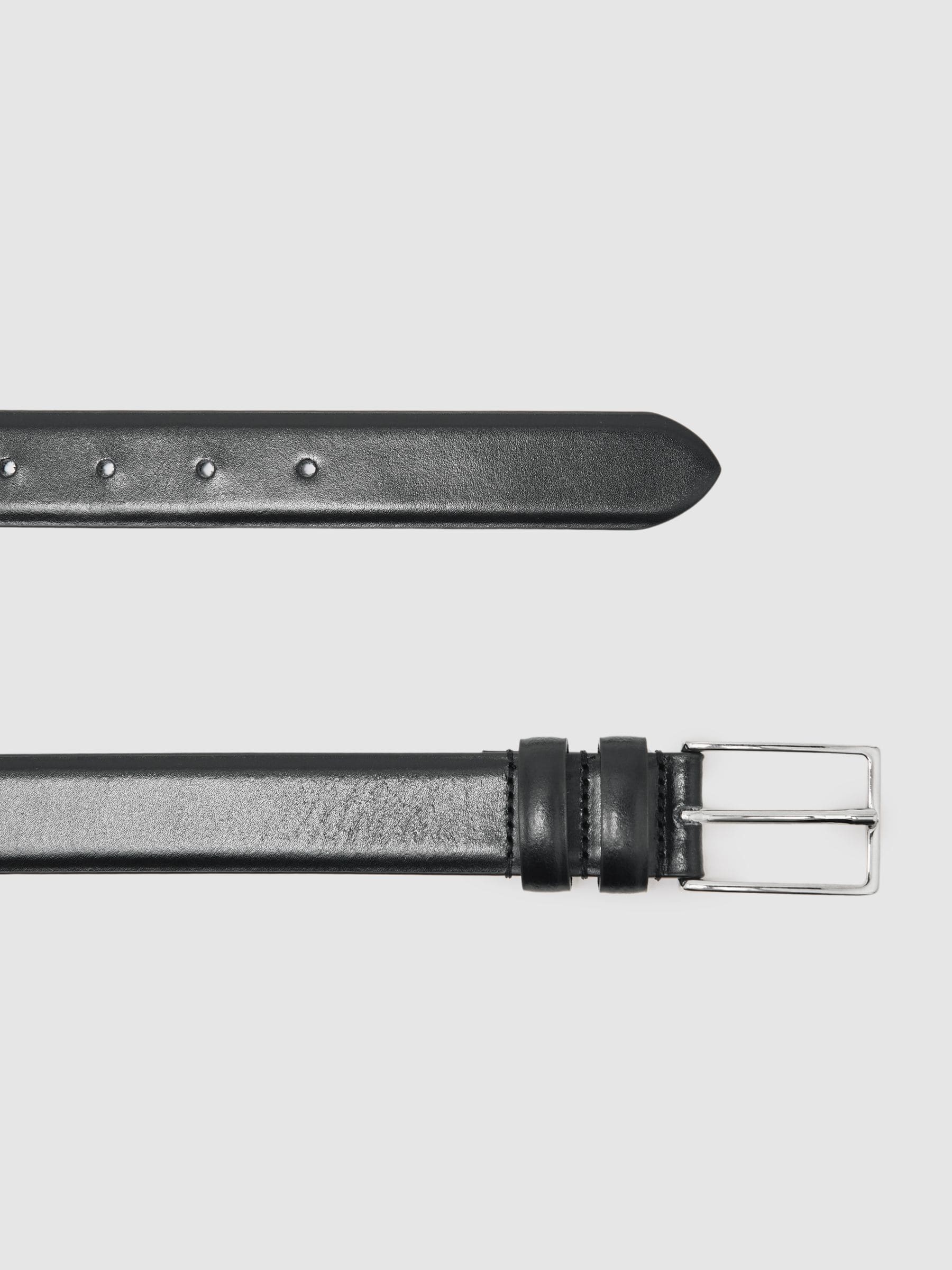 Zwart - Reiss - Dante - Gladde leren riem