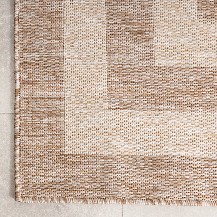 In- & Outdoor vloerkleed - Sierra Frame Beige/Creme