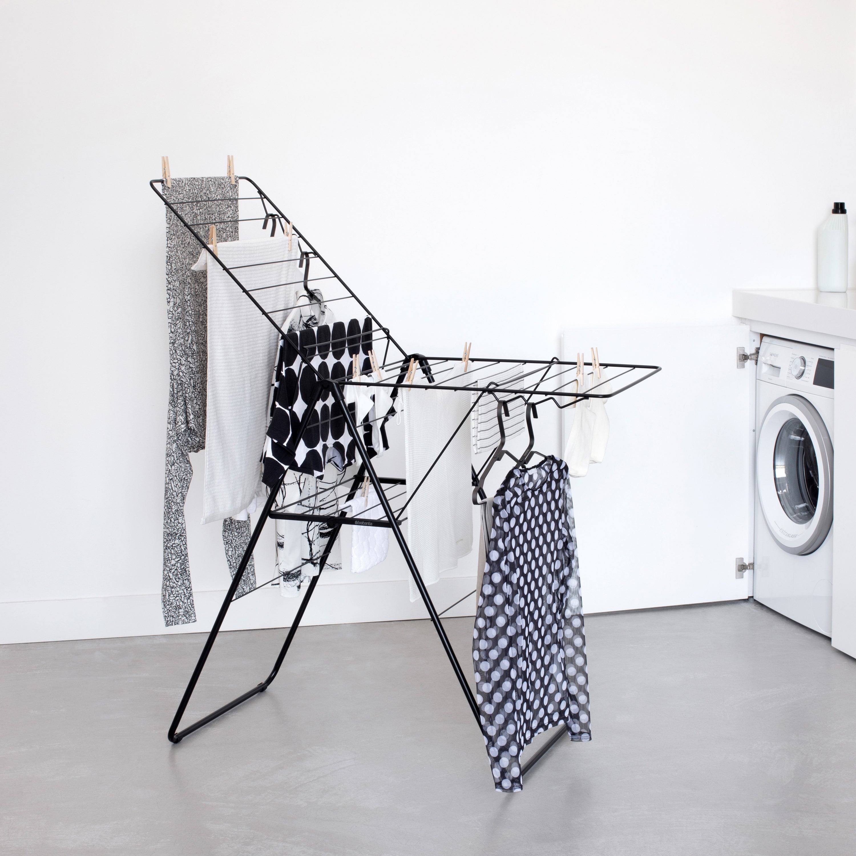 Brabantia HangOn Droogrek 20 Meter - Matt Black