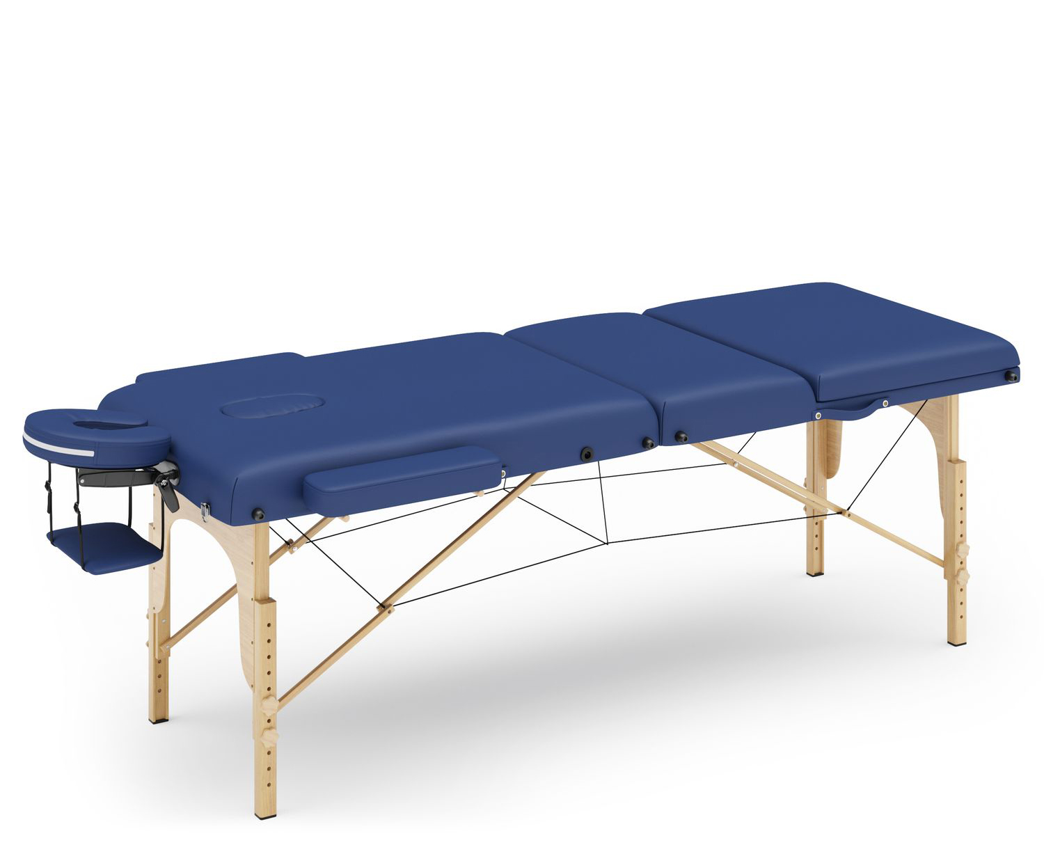 Massageliege 3-Zonen blau
