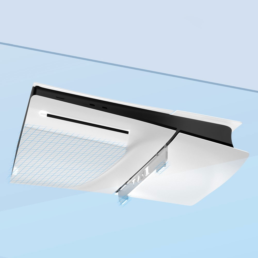 Sony PlayStation 5 PS5 Slim Halterung aus Acryl (Horizontal) - Transparent