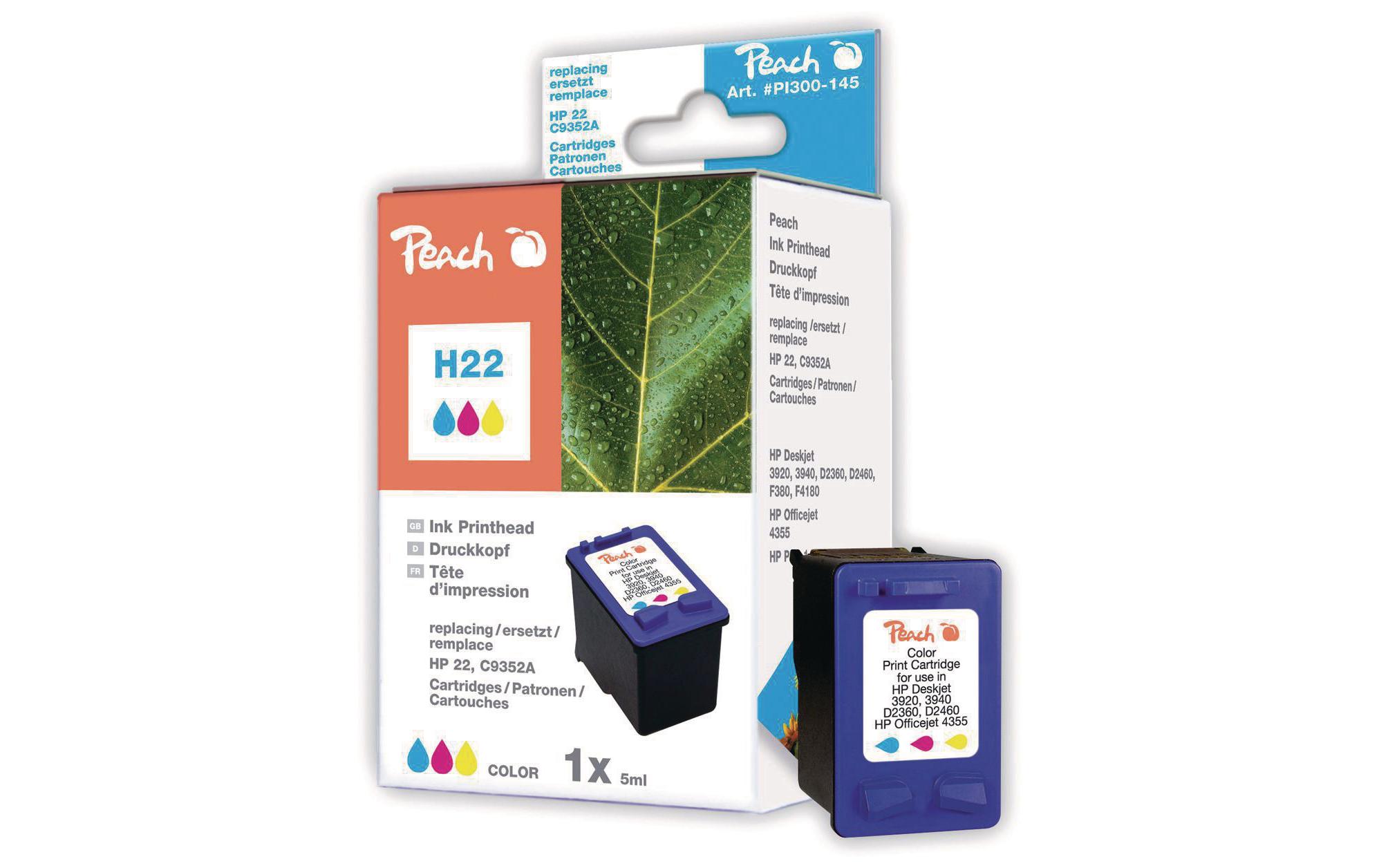 Tinte HP Nr. 22XL (C9352AE) ColorTintenset, farbig, XL-Füllung