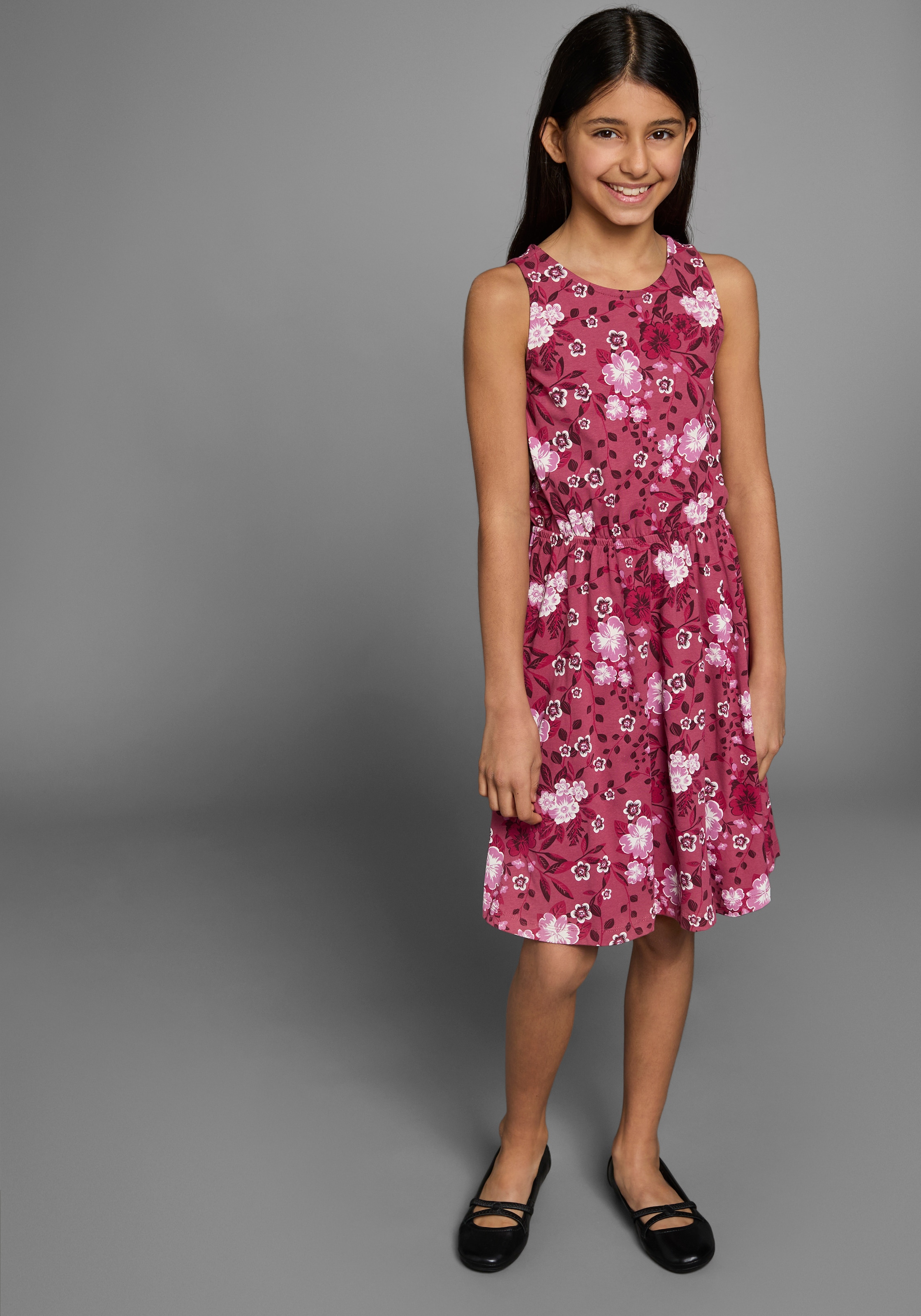 KIDSWORLD Jerseykleid festliche Anlässe,  ärmelloses Kleid,  kniefreie Länge