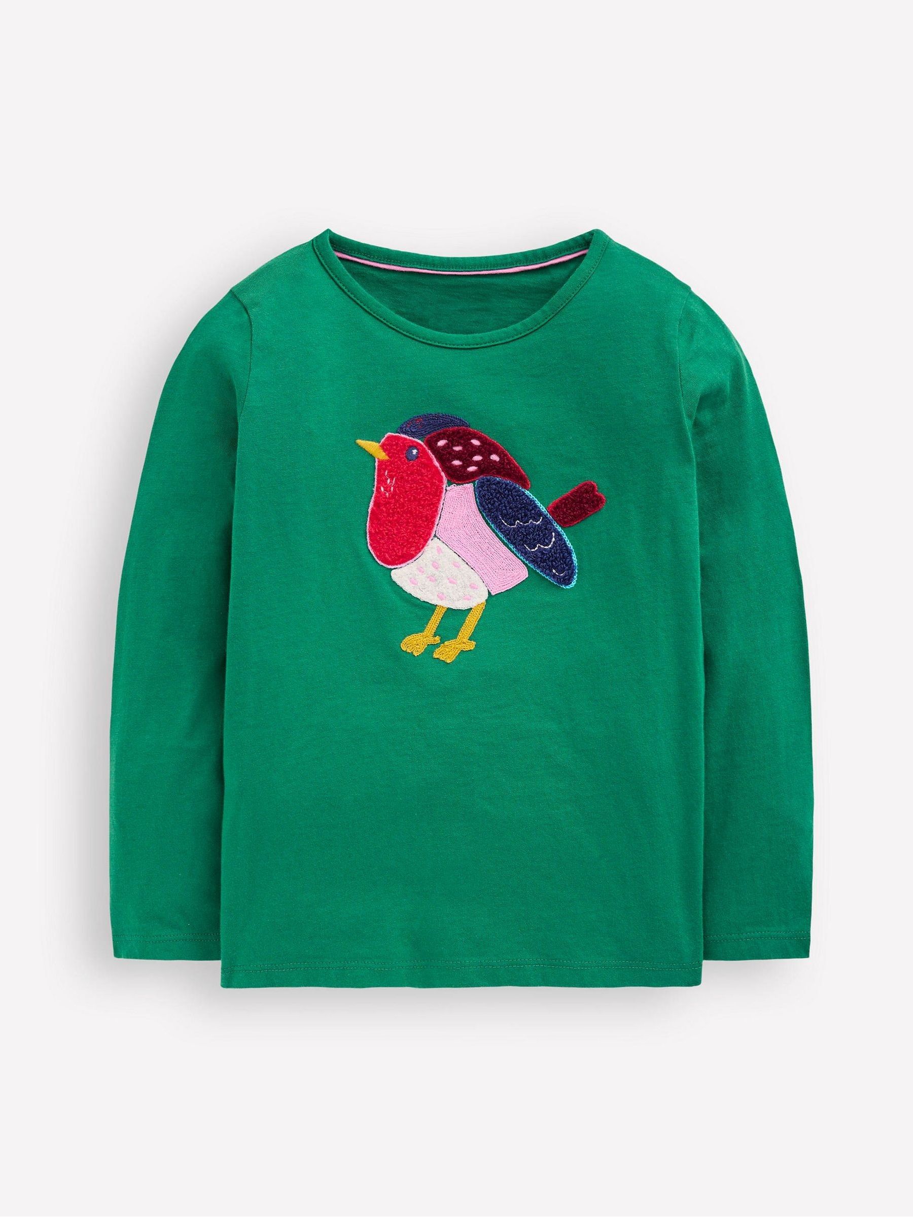 Boden Bouclé Kerst T-shirt met Lange Mouwen