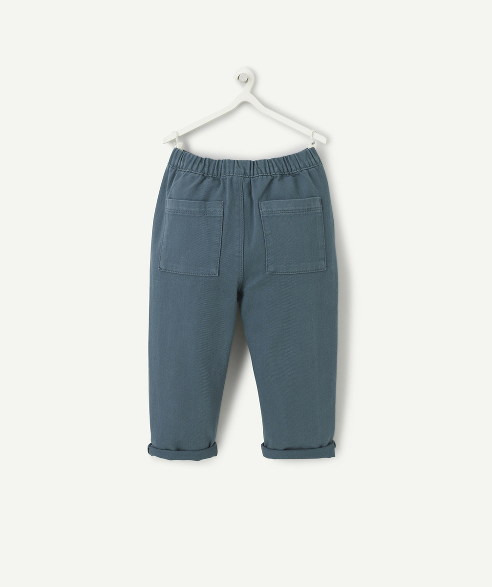 PANTALON RELAX BÉBÉ GARÇON MINI AVENTURIER BLEU