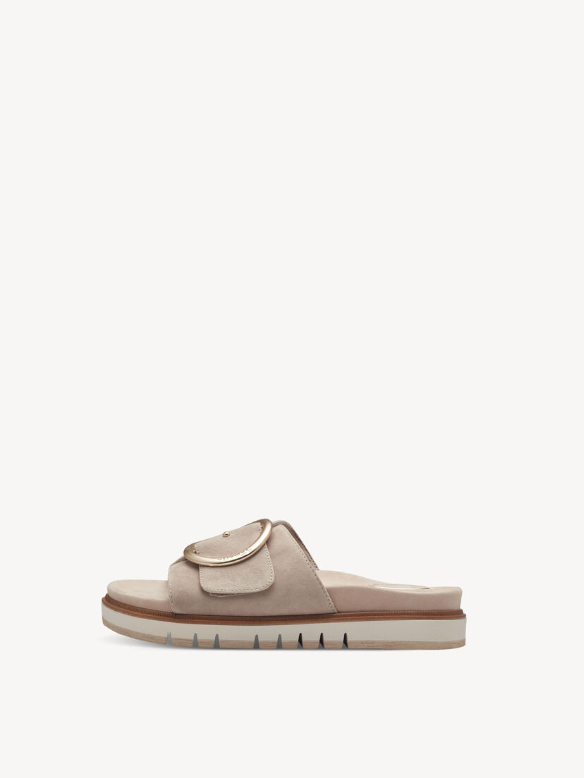 Leren Slipper - beige