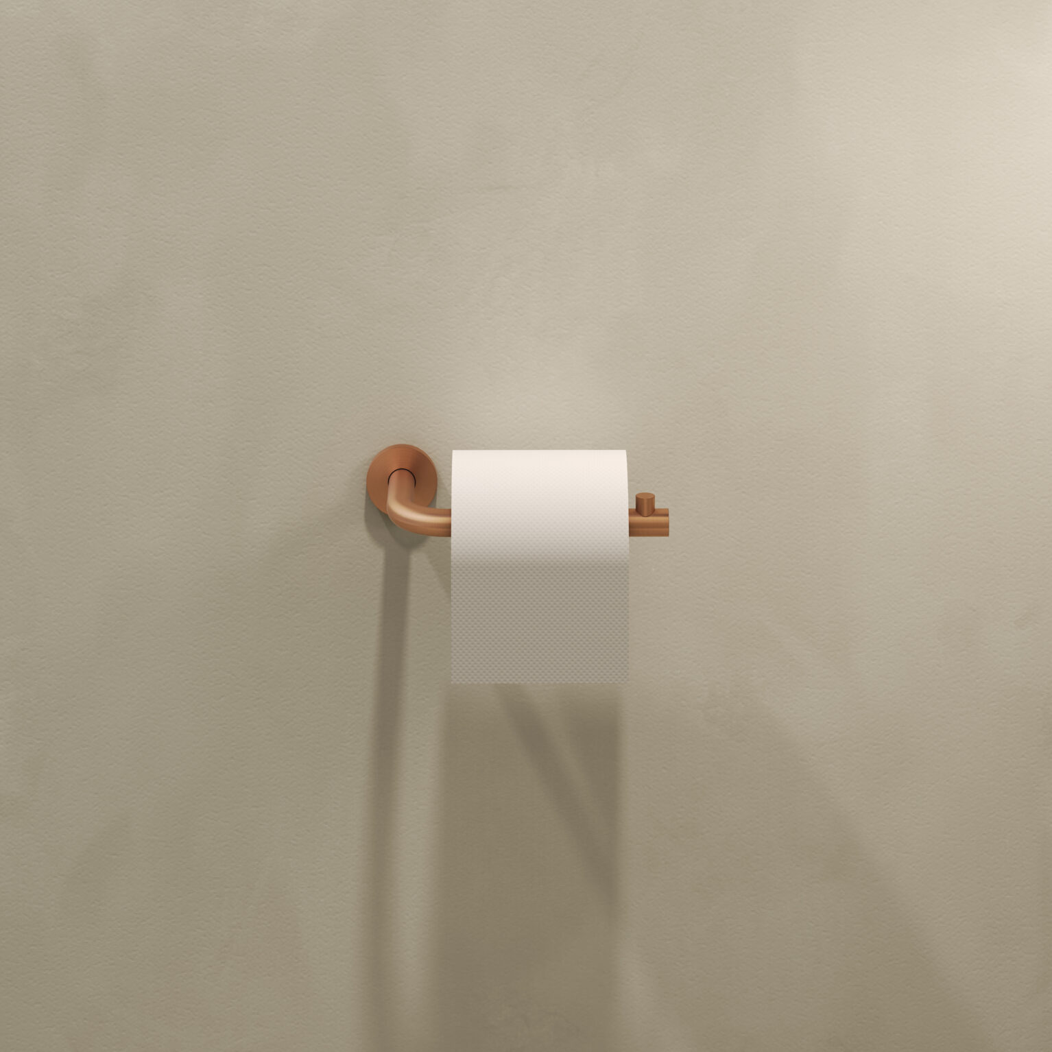 Clou Kaldur toiletrolhouder brons geborsteld