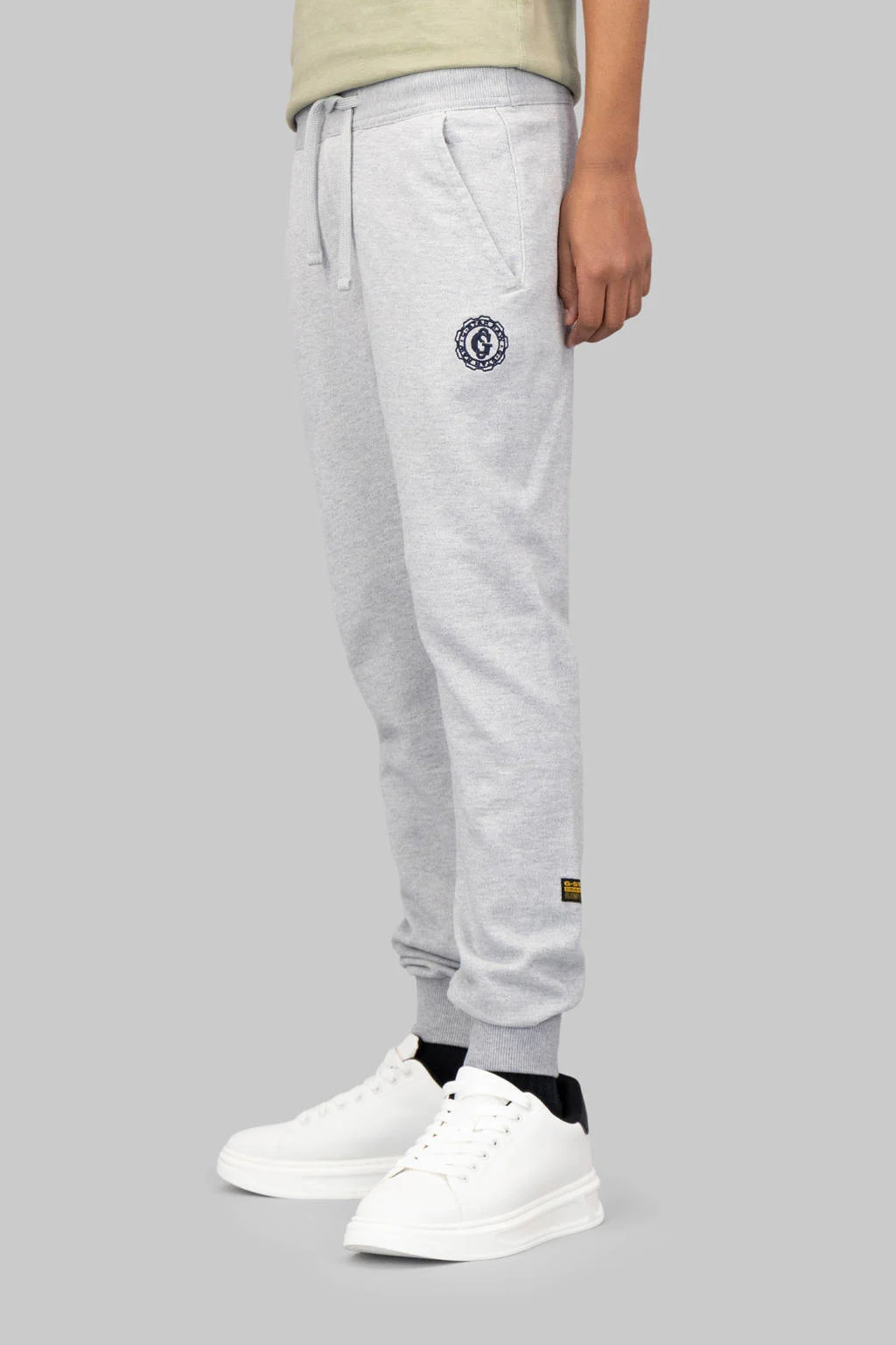 G-STAR regular sweatpant grijs melange