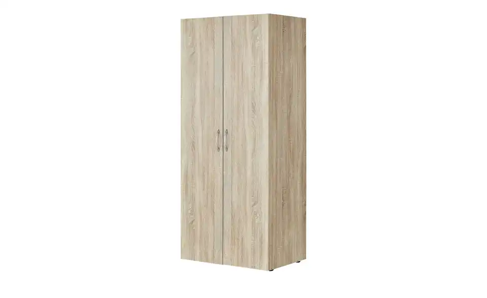 Schrank, 2-türig Multischrank-System Eiche sägerau (Nachbildung) 80 cm