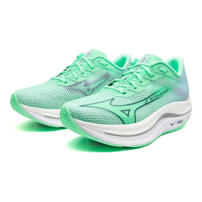 Mizuno Dame Løbesko Wave Rebellion Flash 2 Grøn