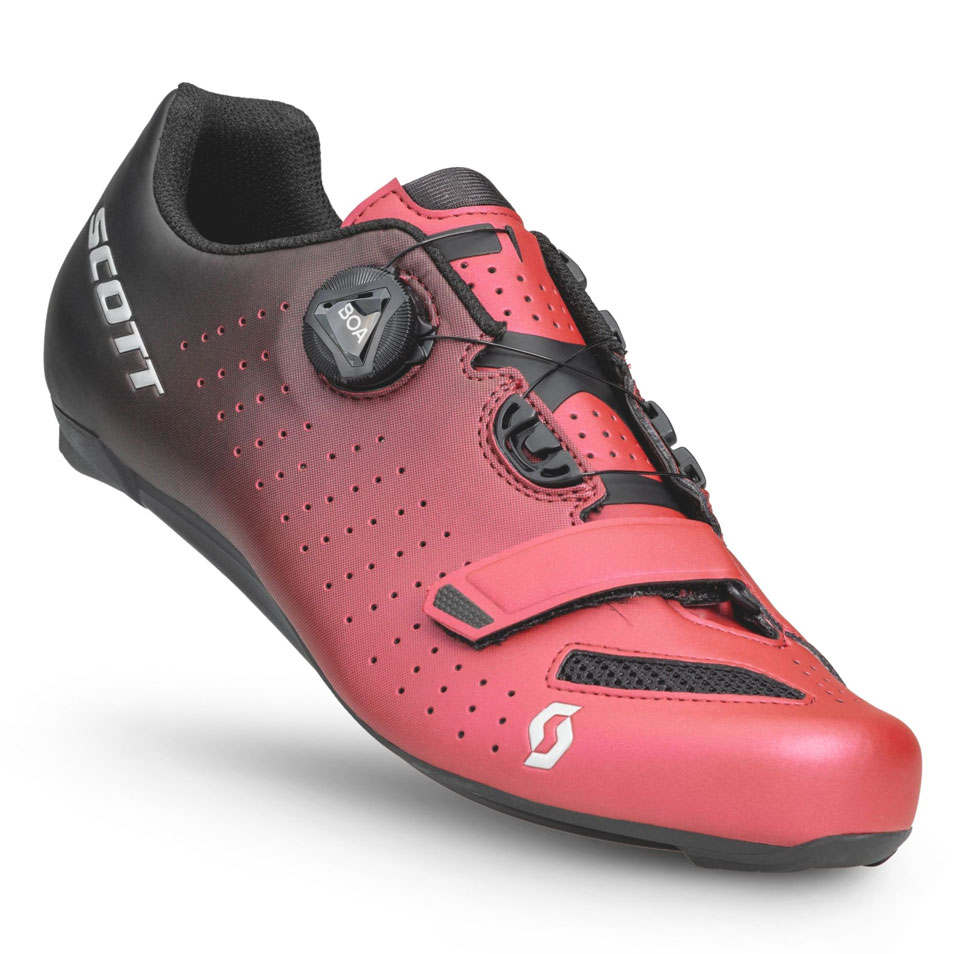 Scott Road Comp Boa Landevejssko Black Fade/Metallic Red
