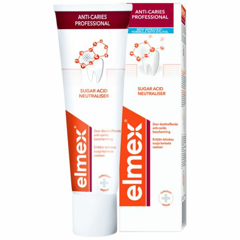 12x Elmex Tandpasta Anti-Cariës Professional75 ml
